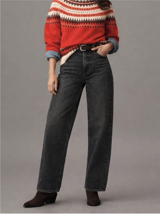 pistola Denim - Pistola High-Rise Wes Barrel Jean - Caviar